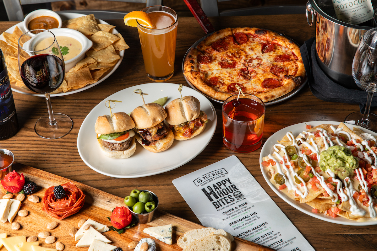 Happy hour spread at On the Kirb. | Photo by Becca Wright