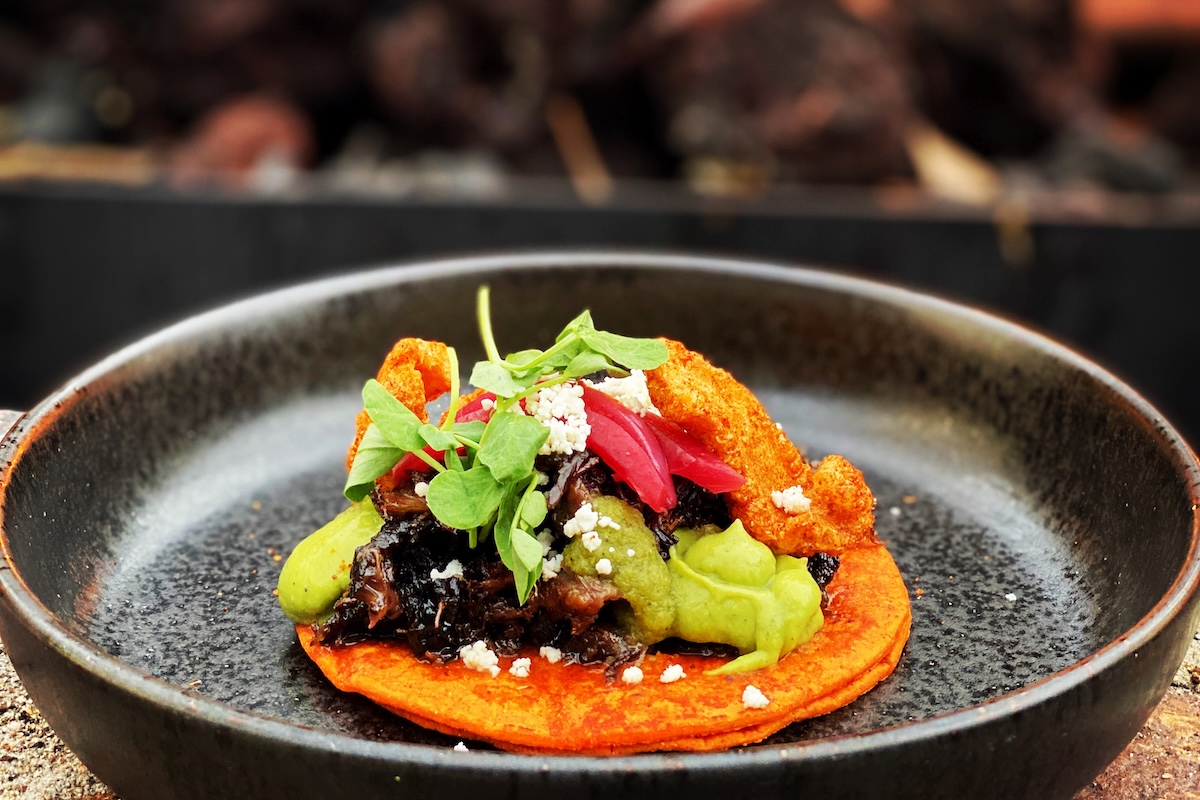 The iconic beef cheek taco from the food truck days. | Photo by Orlando Benavidez