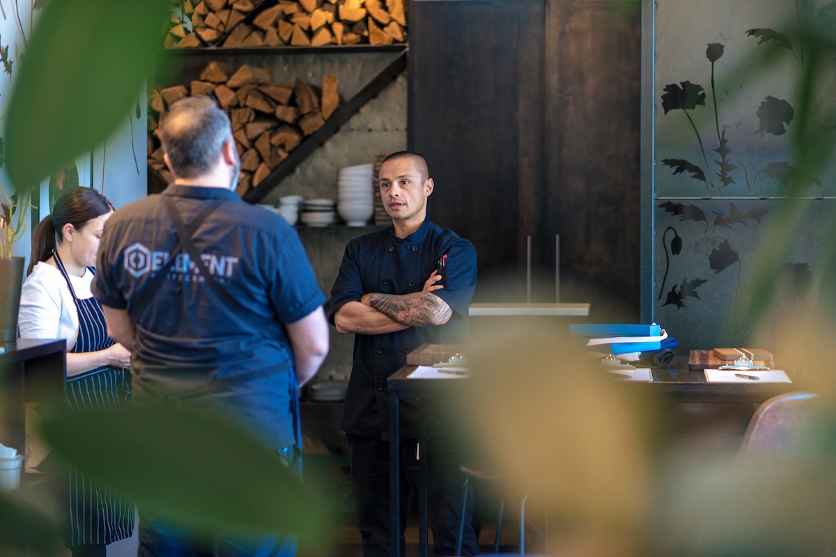 Chef Orlando Benavidez at one of this pop-ups. | Photo by Bits & Pieces