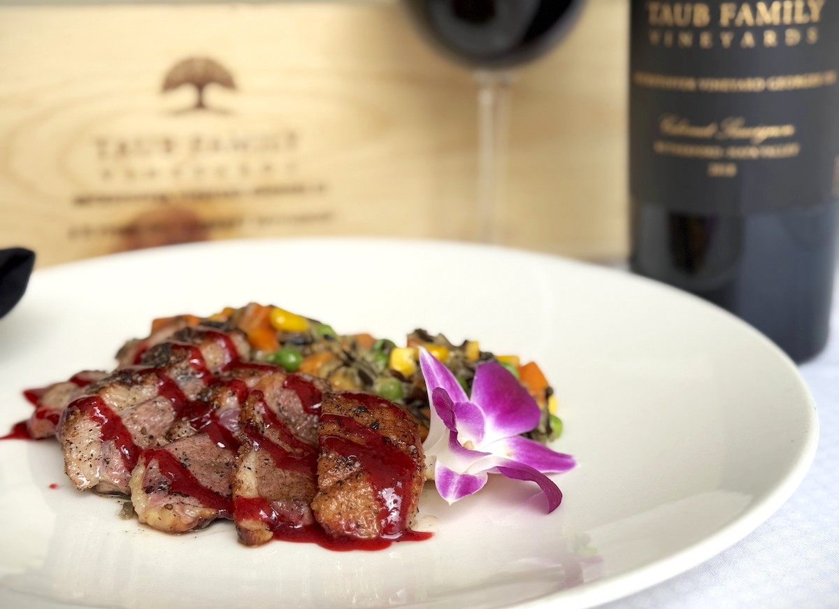 Five spice duck at Ouisie's Table. | Photo by Ouisie's Table