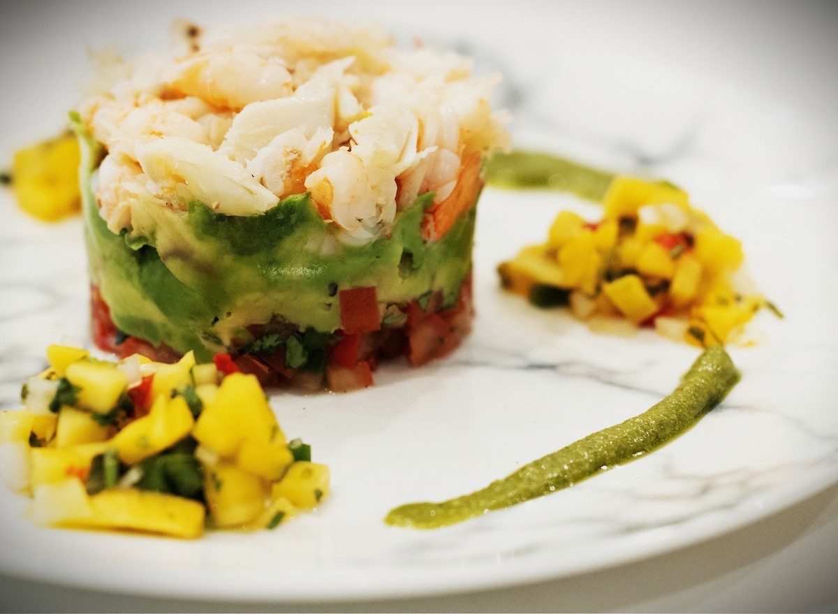 - DiningOut Shrimp and crab tower at Ouisie's Table. | Photo by Ouisie's Table