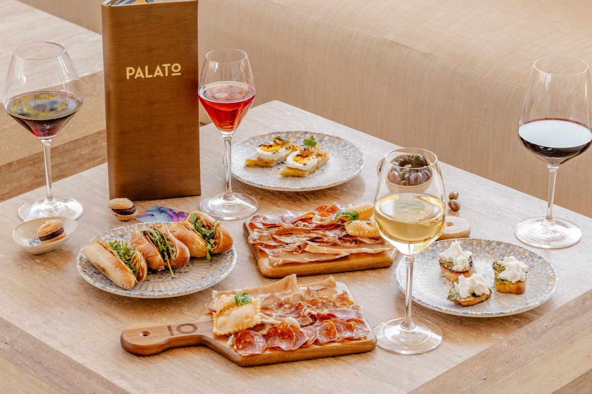 Wine and snacks at Palato Lounge at HALL Park Hotel. | Photo by HALL Park Hotel