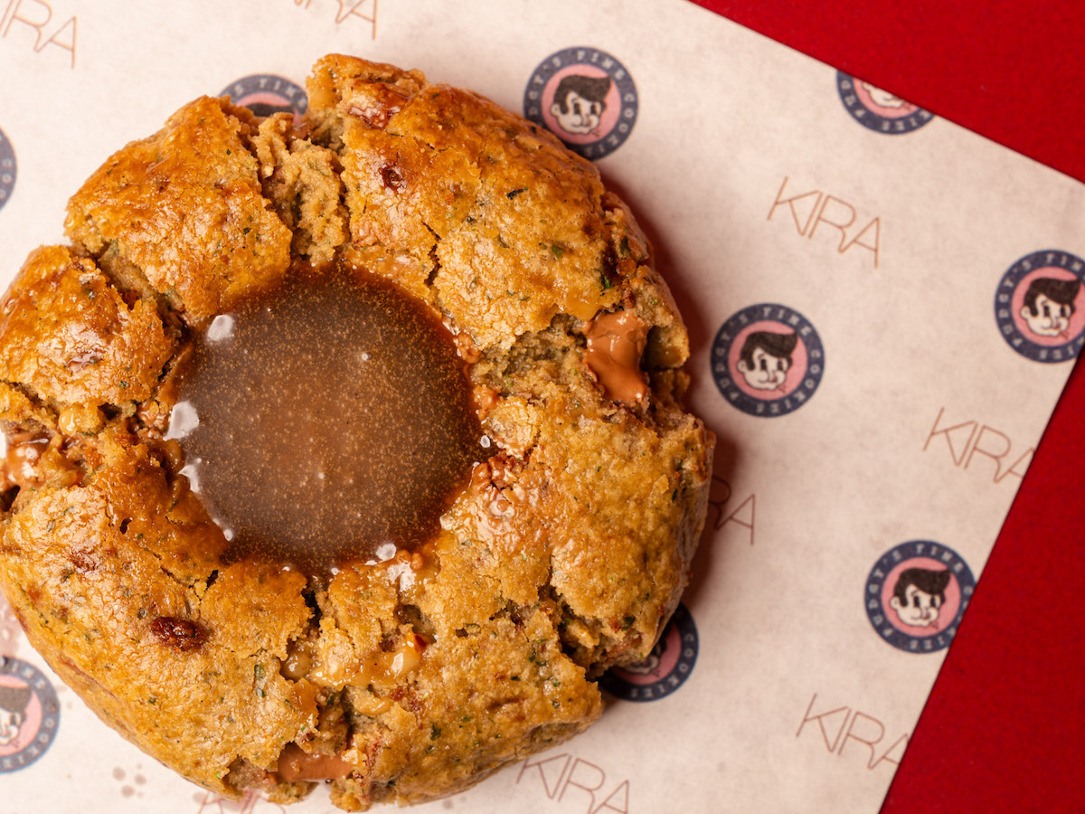 Kira's collaborative cookie with Pudgy's Fine Cookies. | Photo by Kira