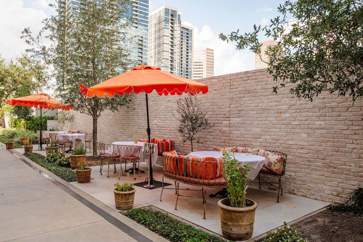 The coastal Italian-inspired patio at Tavola. | Photo by Michael Anthony