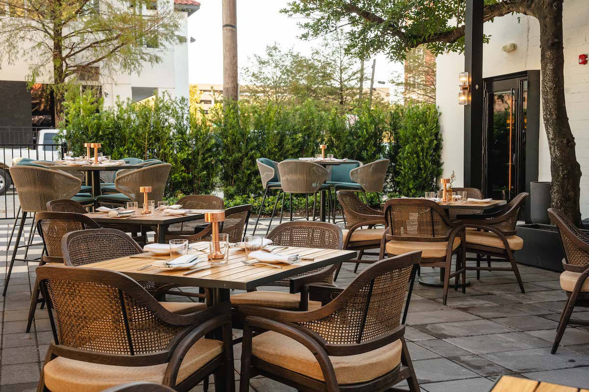 The recently completed patio addition at Andiron Grille & Patio. | Photo by Michael Anthony