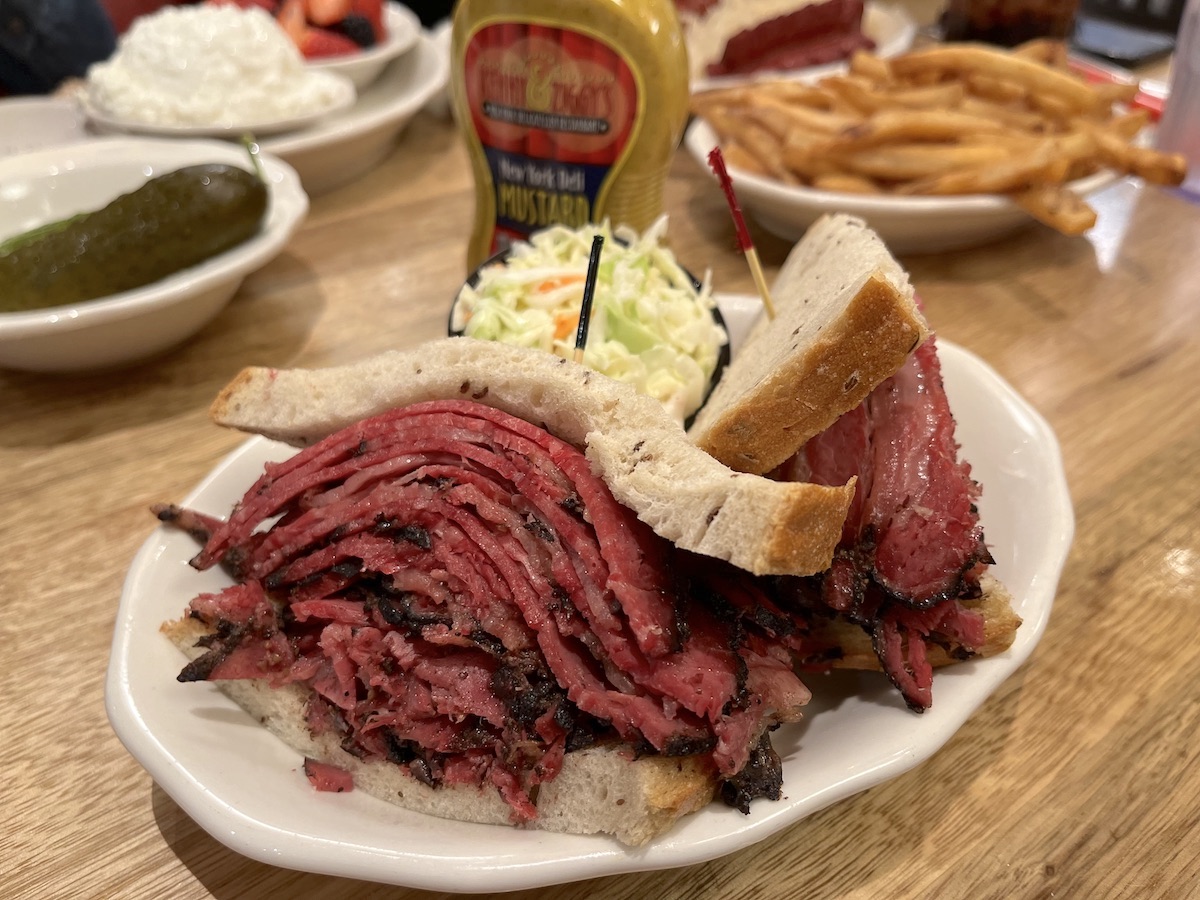 A pastrami sandwich at Kenny & Ziggy's. | Photo by Paula Murphy