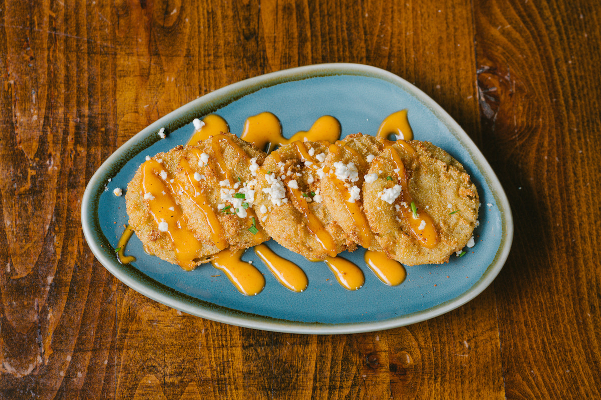 Fried green tomatoes at Lucille's. | Photo by Rebekah Flores