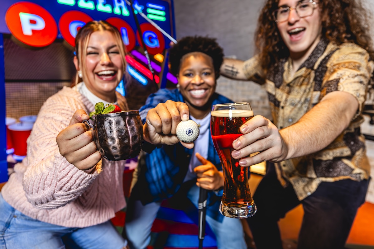 Football, mini-golf, food, and drinks galore. | Photo by Puttshack