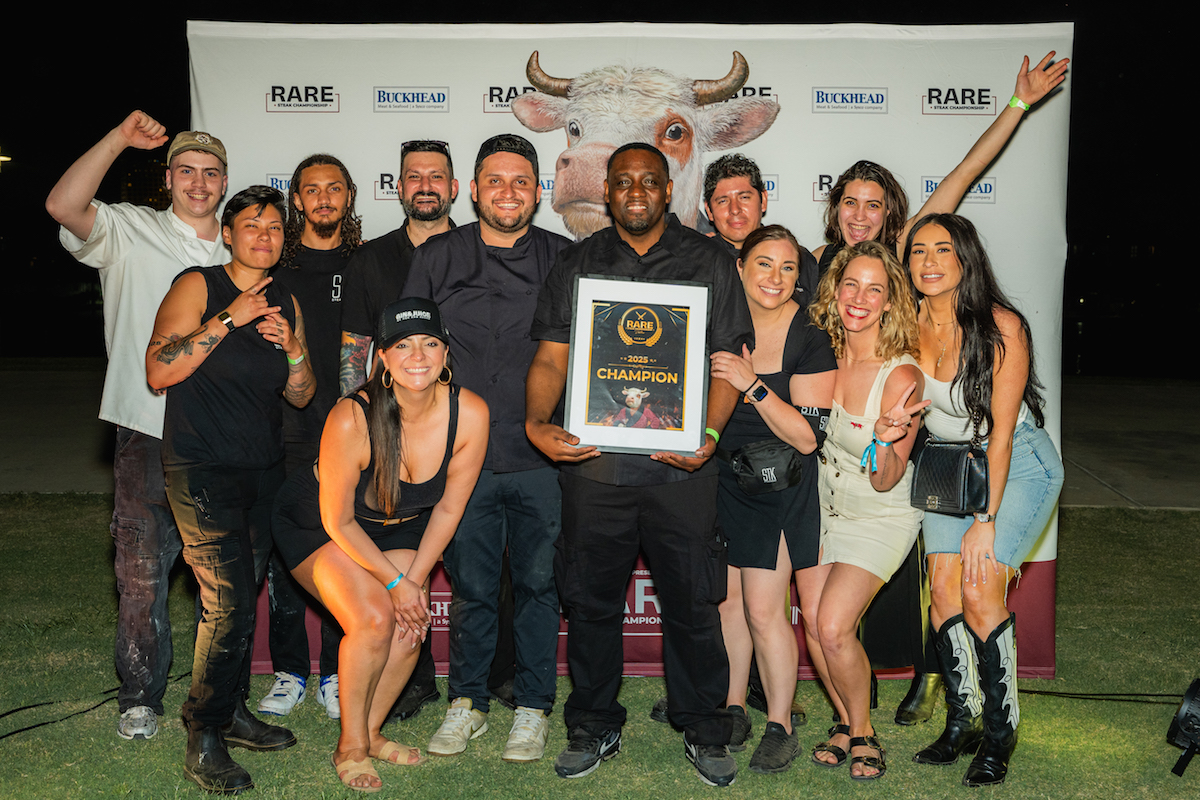 The STK team celebrate their win at RARE Dallas. | Photo by Dacoge Media