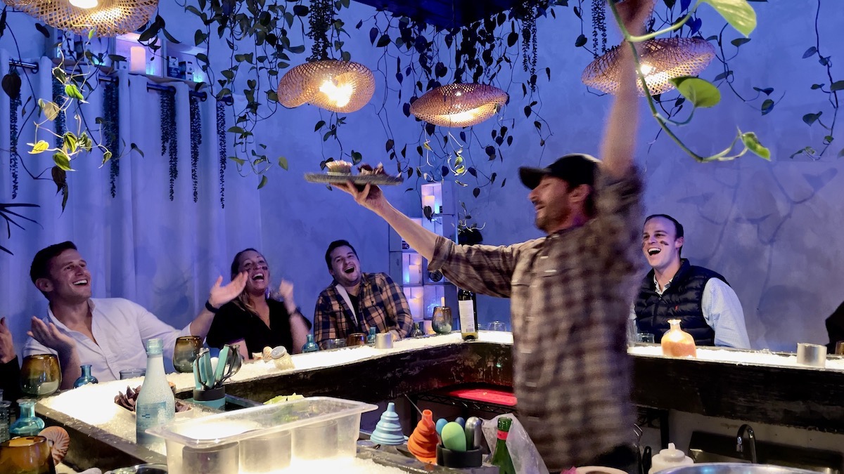 The intimate dining experience at Raw Lab. | Photo by Kevin Joseph