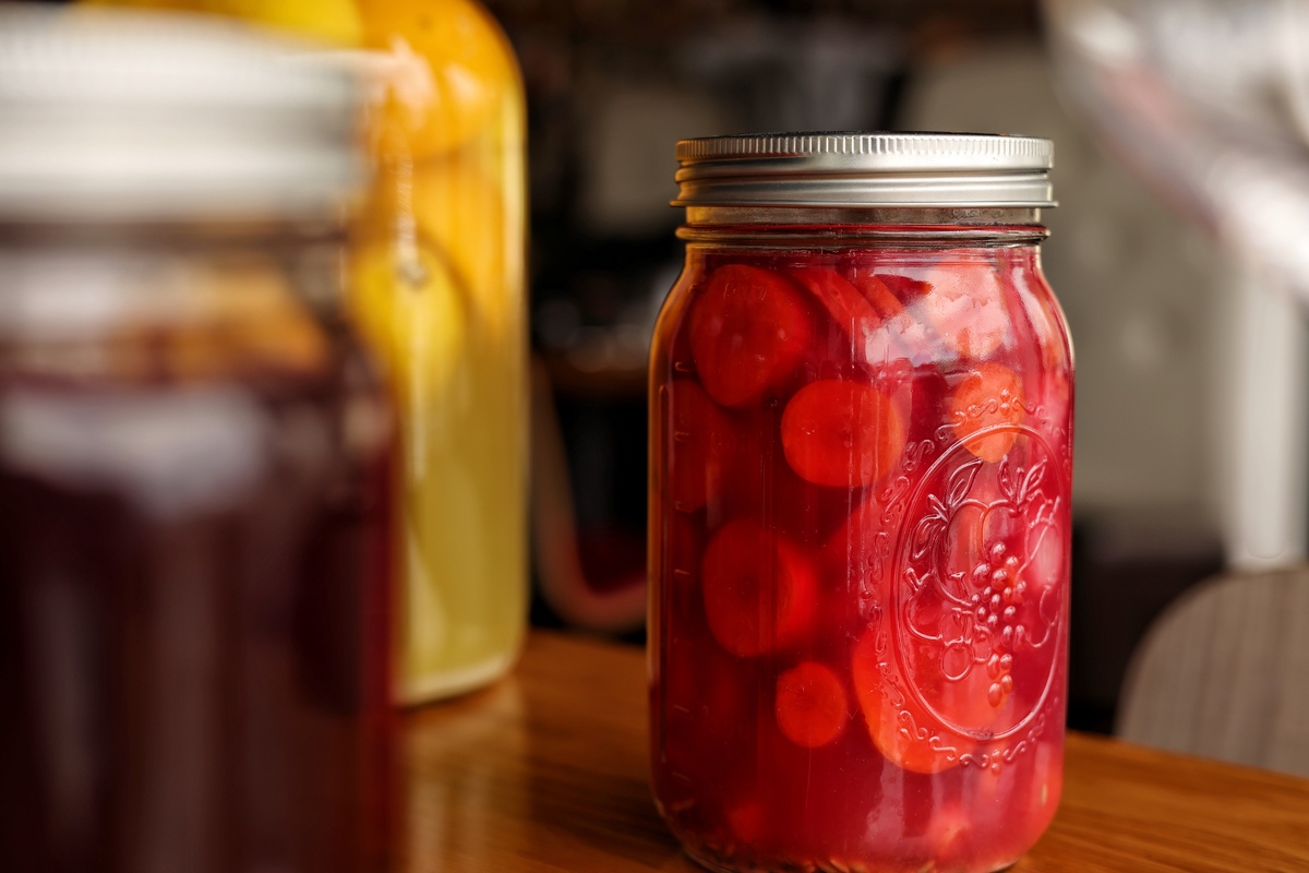 Thomas has created a fermentation station within Restaurant Olivia | Photo by Austin Carson