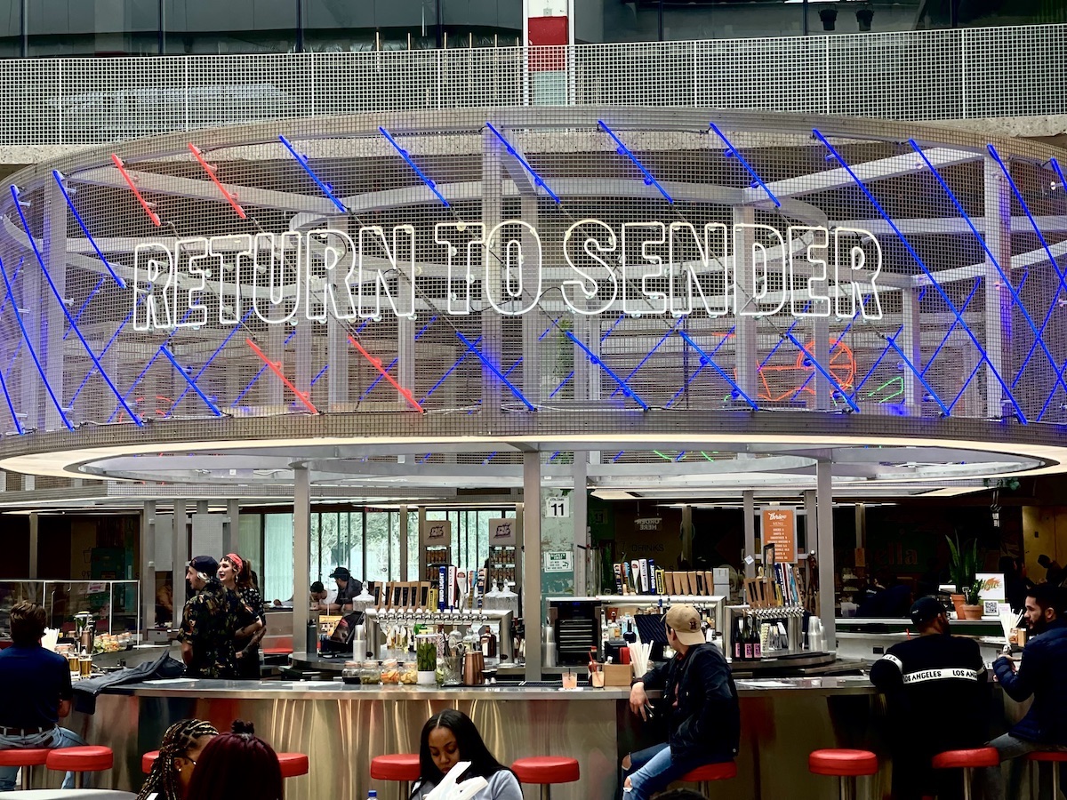 - DiningOut Global Return to Sender cocktail bar at POST Market. | Photo by FAM Hospitality