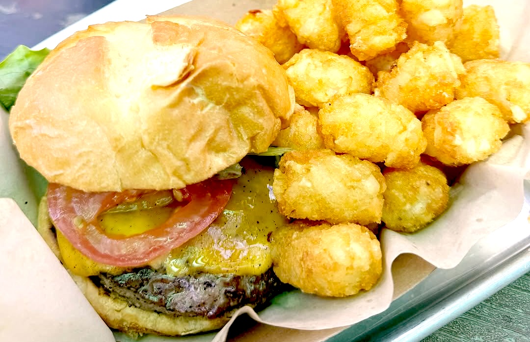 PHOTO-2024-06-04-16-34-20 - DiningOut Cheeseburger, tots, sports, and beer, what more could you want? | Photo by RiNo Beer Garden