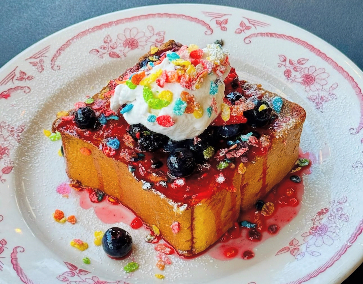 Rooty Tooty Fruity Pebbles French toast at Roy G's. | Photo by Roy G's