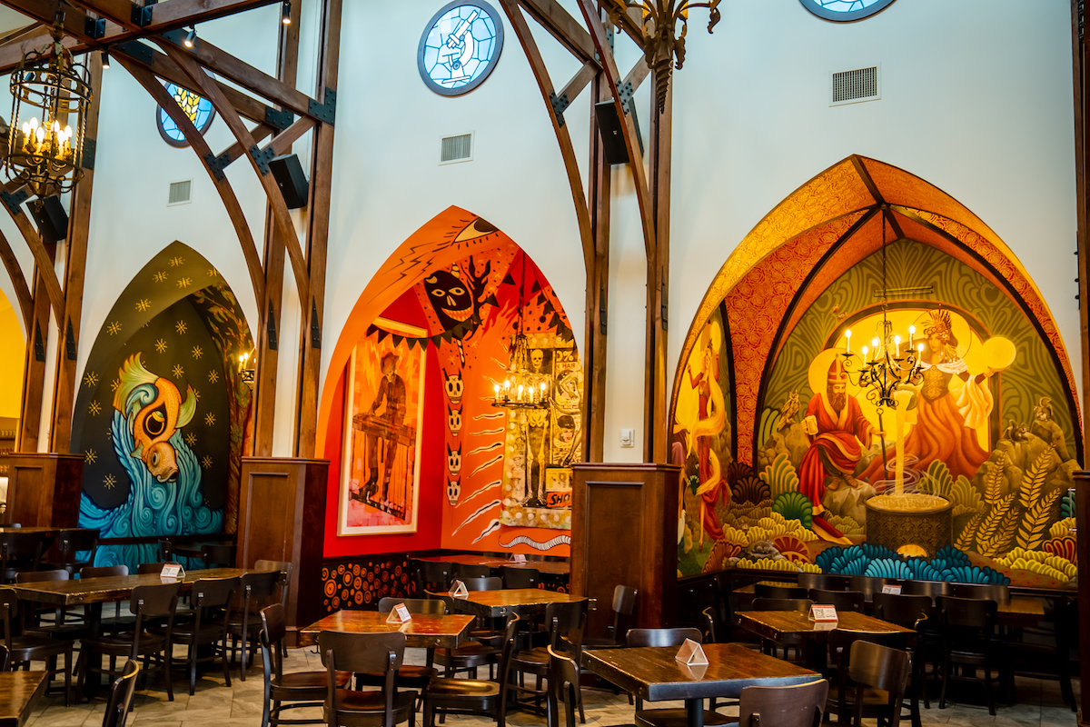 Saint Arnold's ornate interior dining space. | Photo by Visit Houston