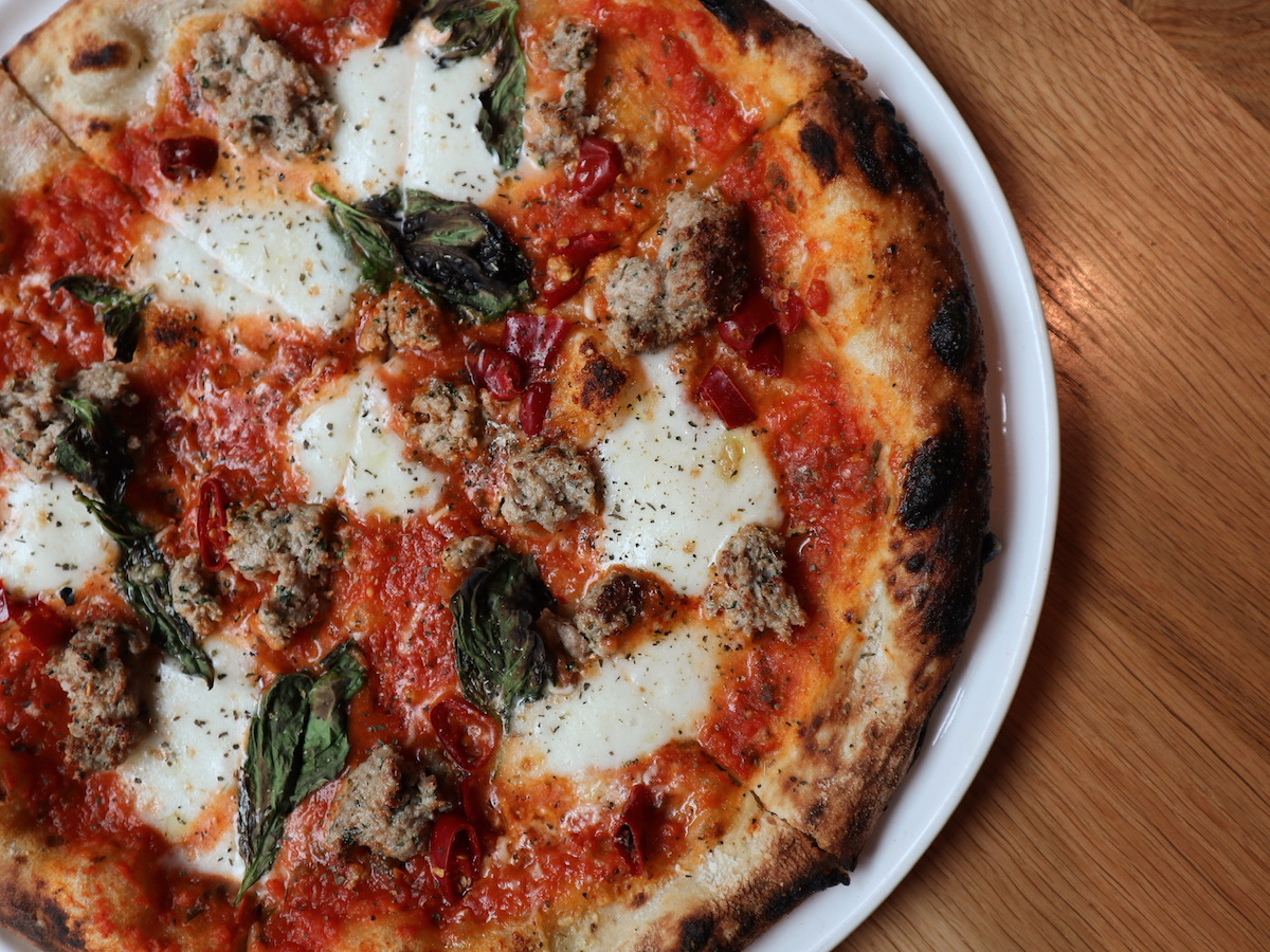 Salsiccia pizza at Ostia. | Photo by Michael Anthony