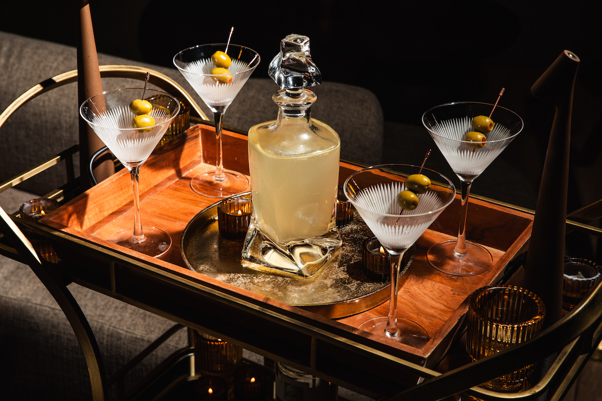 - DiningOut Global The martini cart at Santé. | Photo by Becca Wright