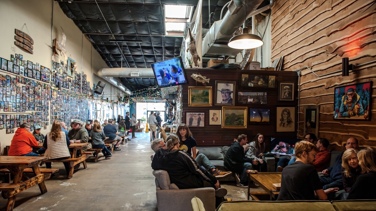 Guests in the tap room at Martin House. | Photo by Melissa Stephens