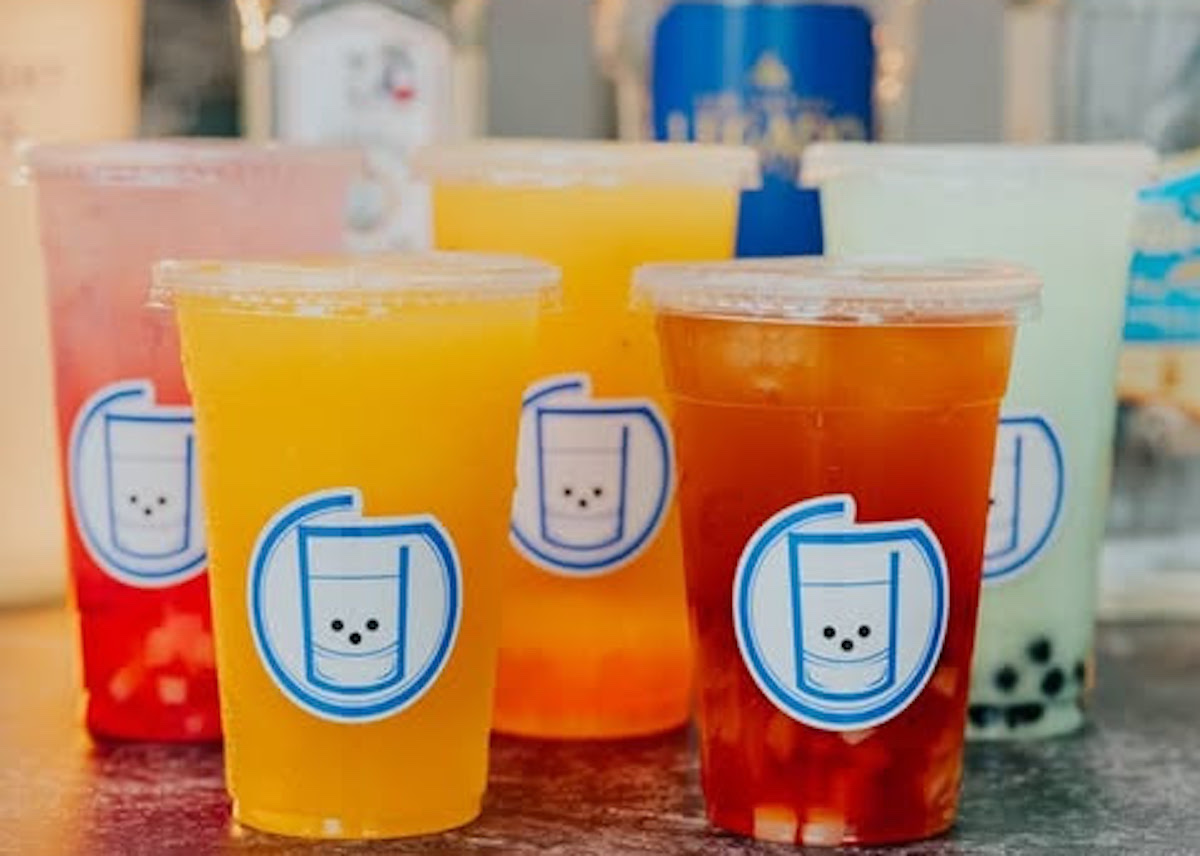 A boozy beverage spread from Shot Tea Boba Bar. | Photo by Shot Tea Boba Bar