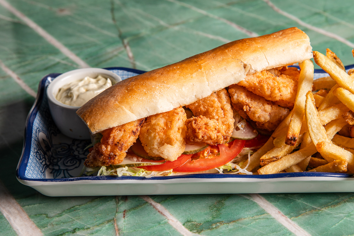 Shrimp po-boy at Good God, Nadine's. | Photo by Becca Wright