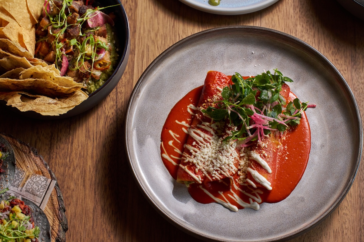 Shrimp and Crab Enchaladas at Tamayo. | Photo by Richard Sandoval Hopitality