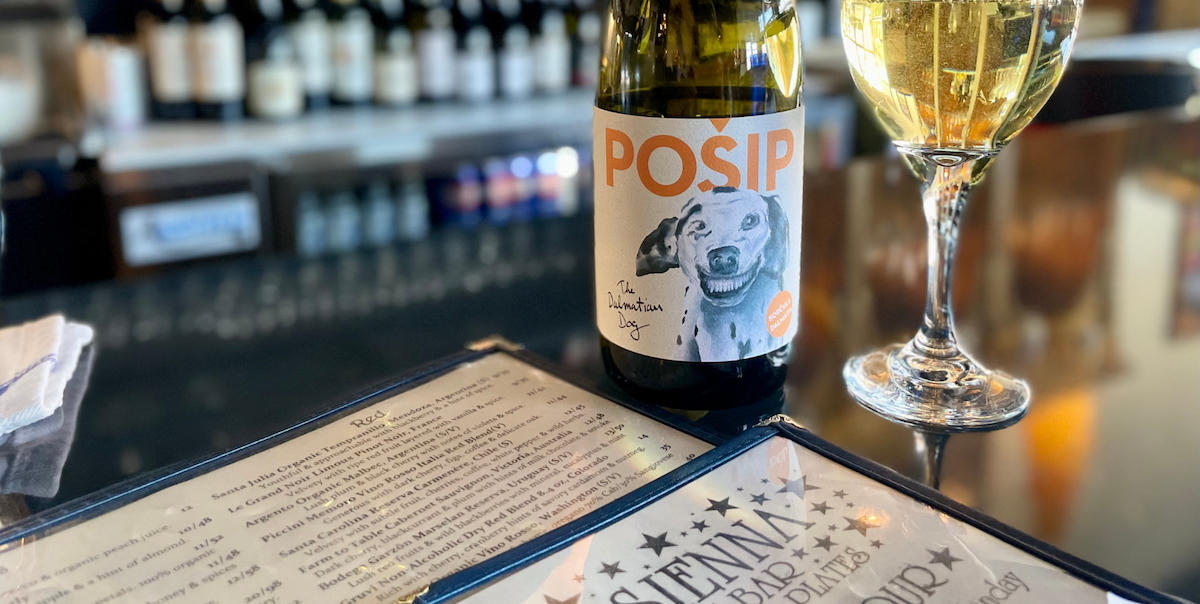 The Dalmatian Dog Pošip at Sienna Wine Bar & Small Plates is the perfect sipper for spring.