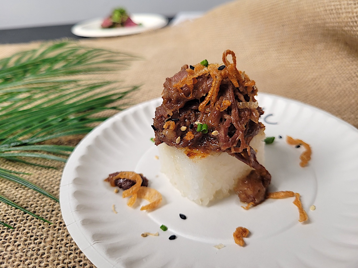 The perfect bite by Simms Steakhouse at RARE 2025. | Photo by Linnea Covington