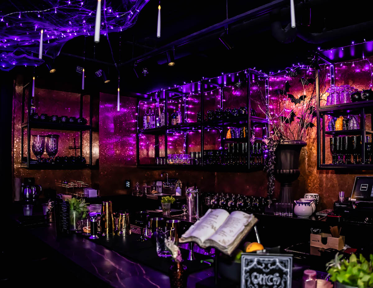 The Covens Haunt themed decor at Cursed Cauldron. | Photo by Christina Griffin