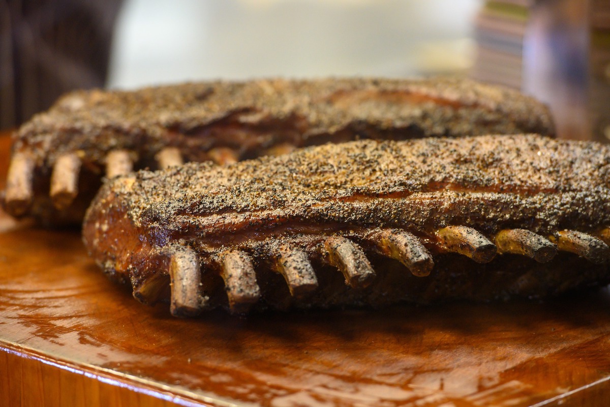 Rack of ribs at Slow Bone BBQ. | Photo by Slow Bone BBQ