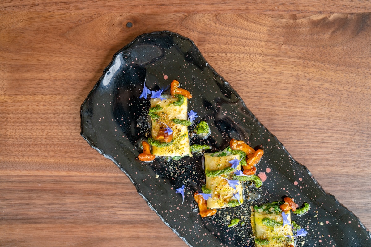 Spinach canneloni with over-wintered spinach is on the new menu. | Photo by Beyond the Apron Media