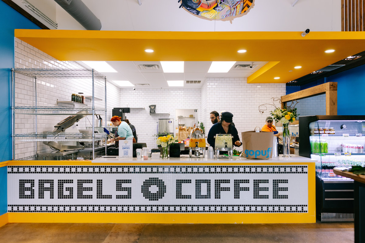 The counter at Starship Bagel. | Photo by Paul Torres Sobremesa