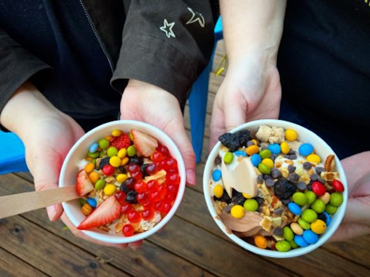 Plant-based ice creams with loads of toppings at Swirled Peace. | Photo by Swirled Peace