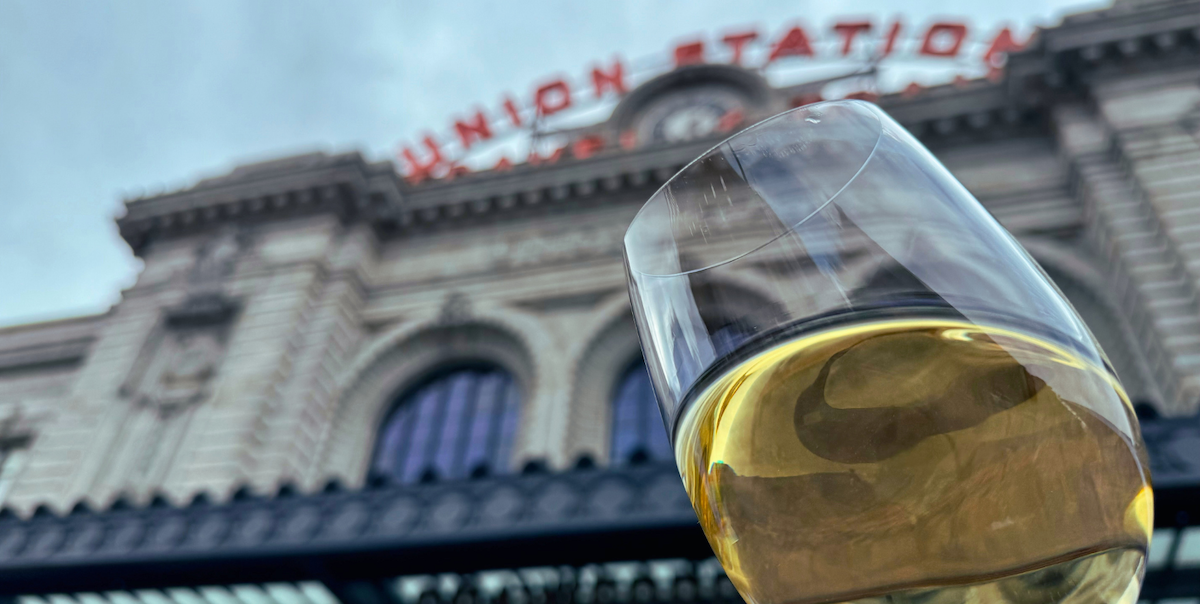 Grab a glass of wine at Denver's Union Station. | Photo by Montana Rae