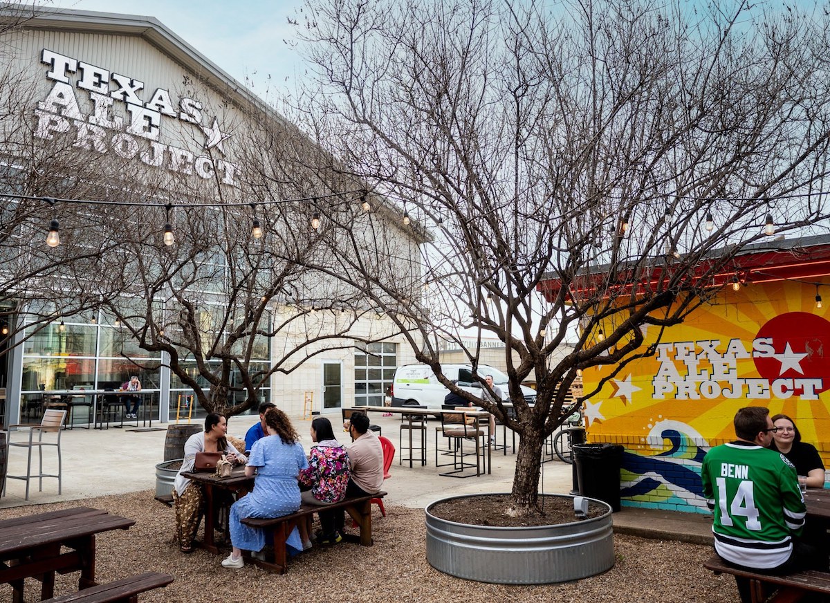 The outdoor space at Texas Ale Project. | Photo by Texas Ale Project