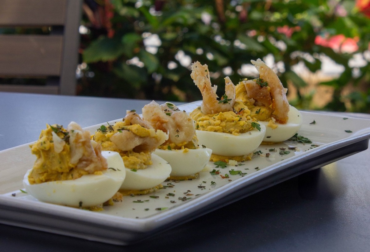 - DiningOut Deviled eggs on the patio at the Fifth. | Photo by the Fifth: Fireside Patio and Bar