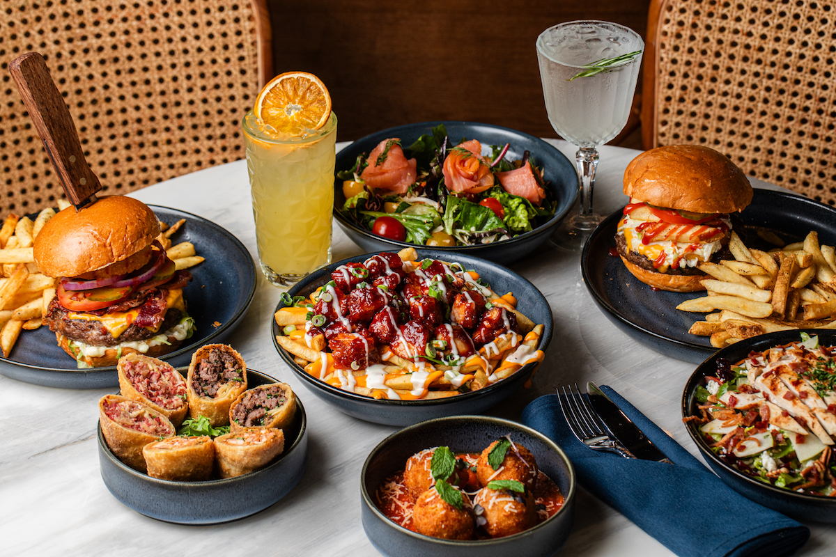 A spread from the all-day menu at the Butcher's Grille Houston. | Photo by Becca Wright
