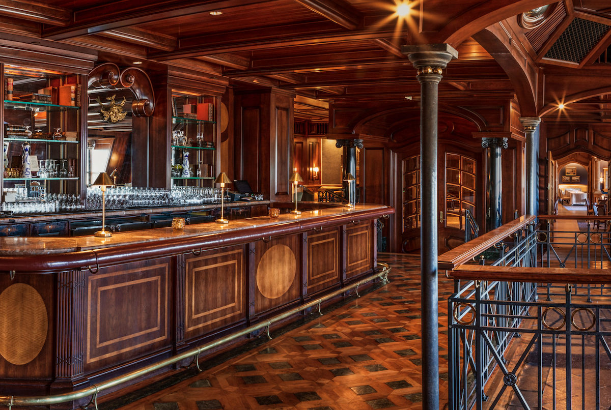 The Crescent Club DAL - DiningOut Rich wood paneling and classic details set the tone at the Crescent Club’s bar. | Photo by the Crescent Club