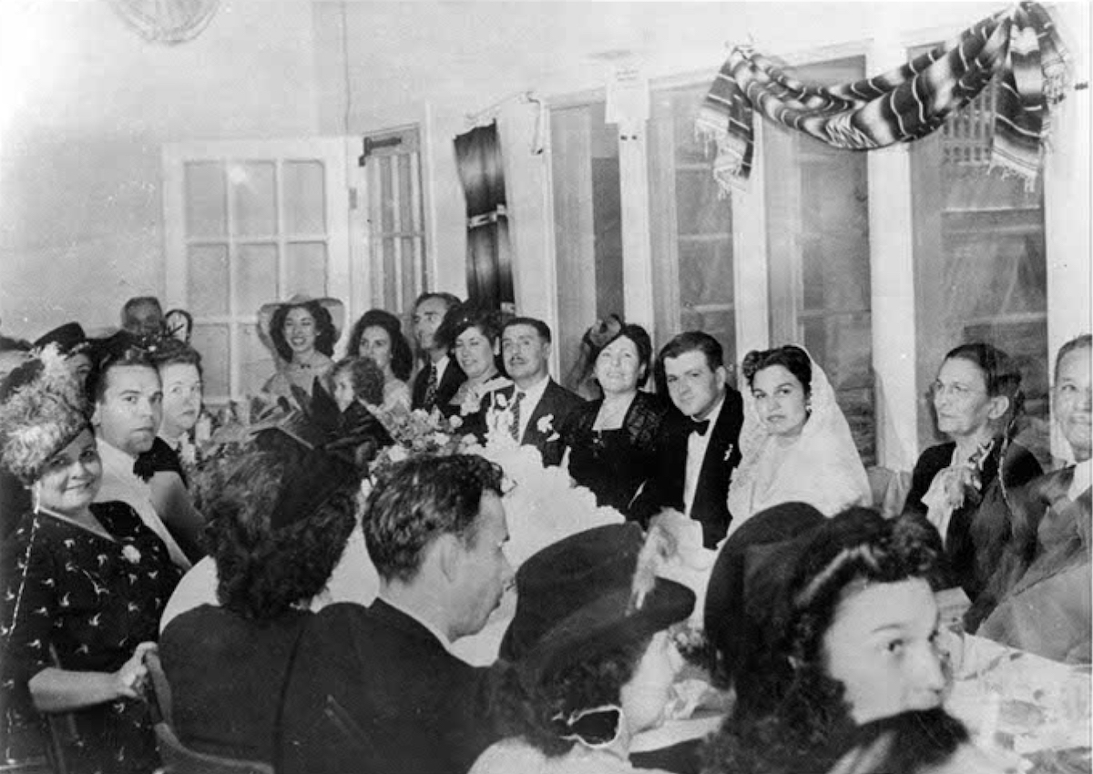 Ninfa and Domenic Laurenzo's wedding dinner. | Photo courtesy of the Original Ninfa's