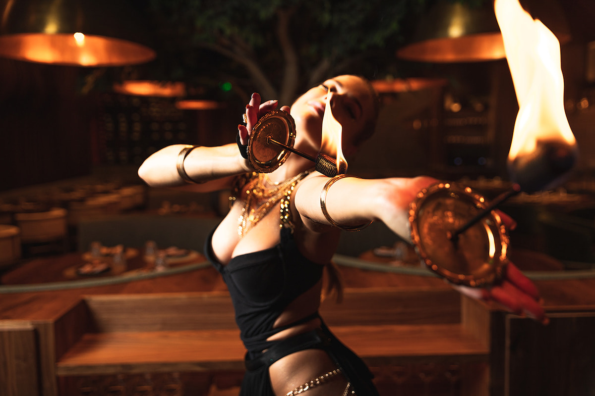 - DiningOut Fire dancers dazzle at Toca Madera. | Photo by Toca Madera
