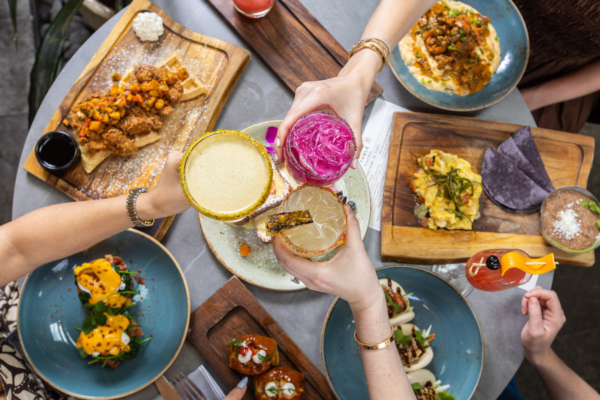 A brunch spread at Traveler's Table. | Photo by Andrew Hemingway
