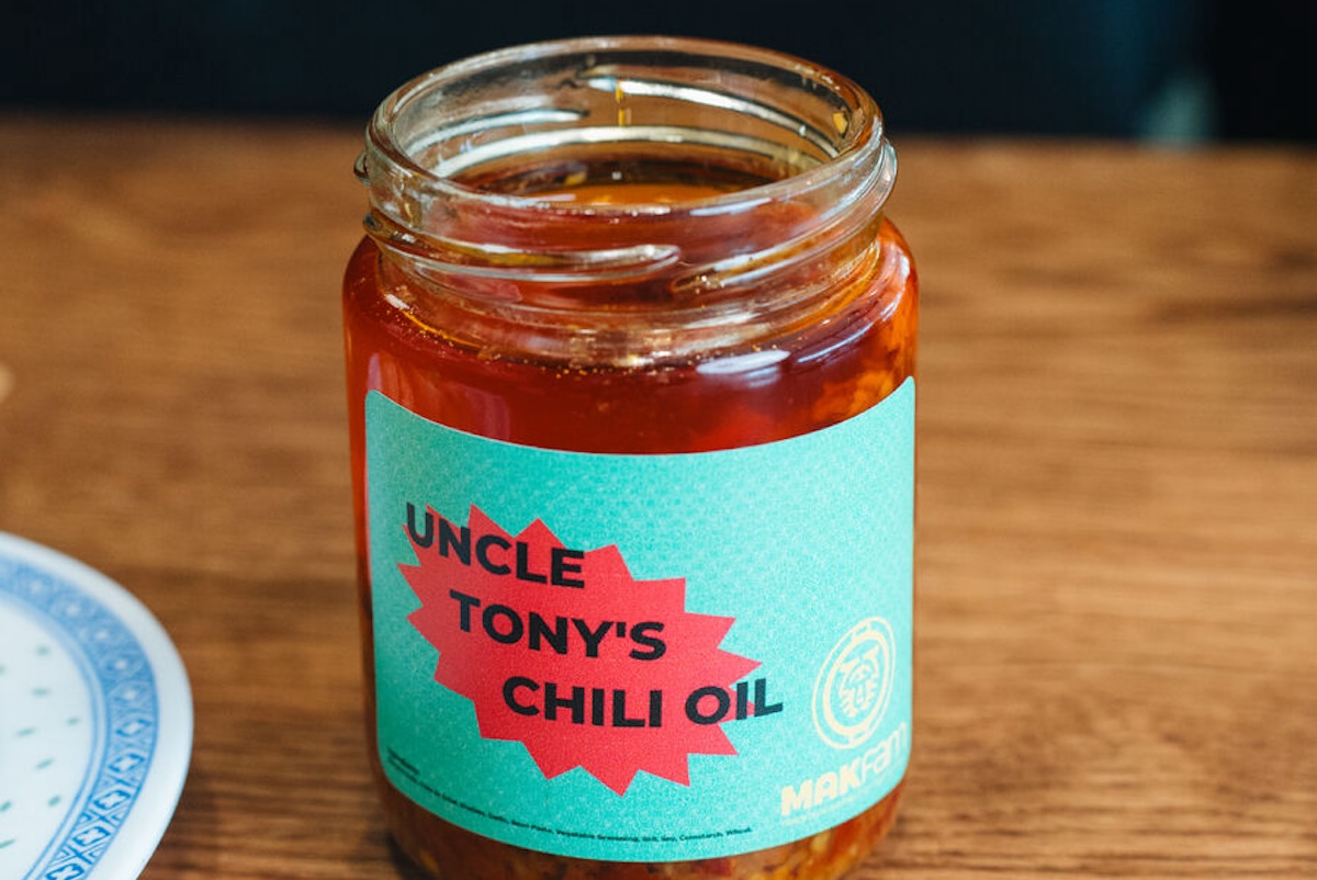 Find two sauces for sale at MAKfam, which you can buy at the restaurant. | Photo by Jeff Fierberg