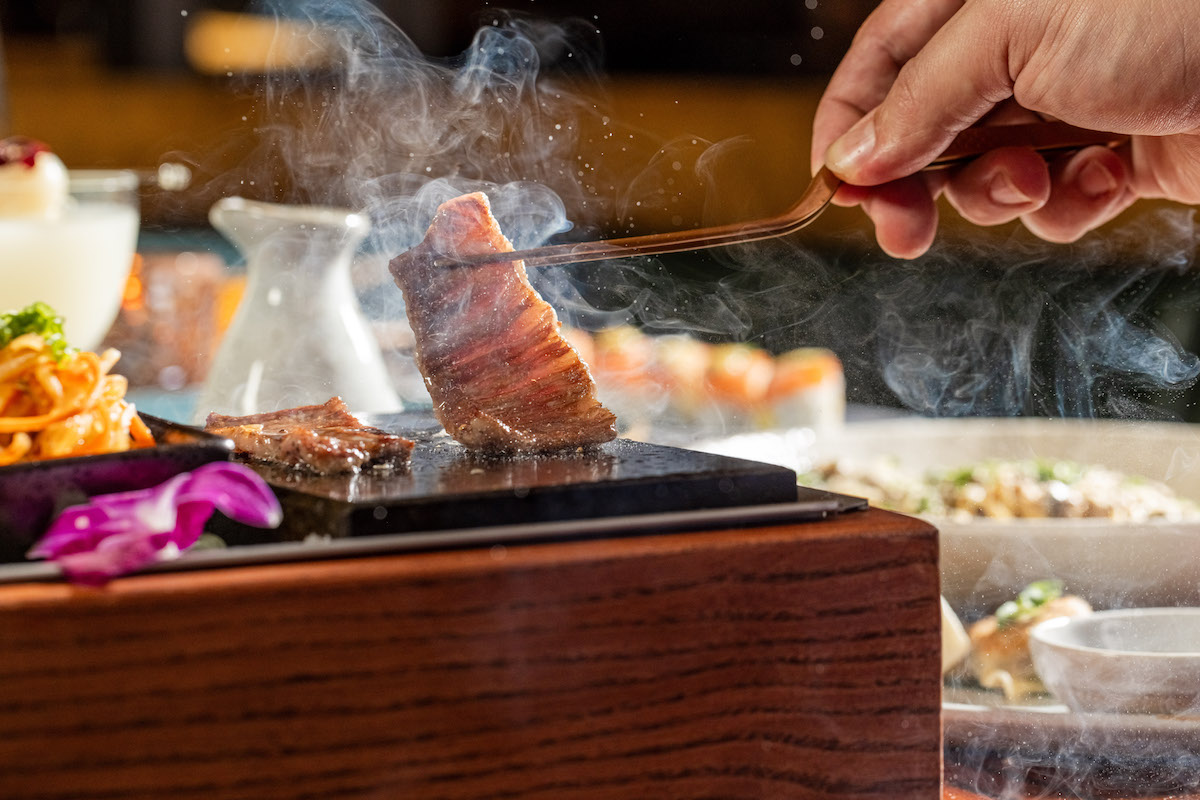 - DiningOut Wagyu hot rock at Catch Dallas. | Photo by Catch Dallas