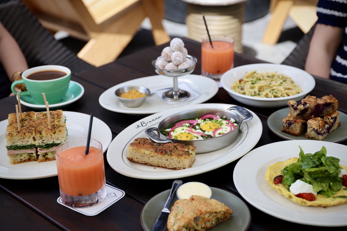 A spread of dishes from Il Bracco's new weekend lunch menu. | Photo by Il Bracco