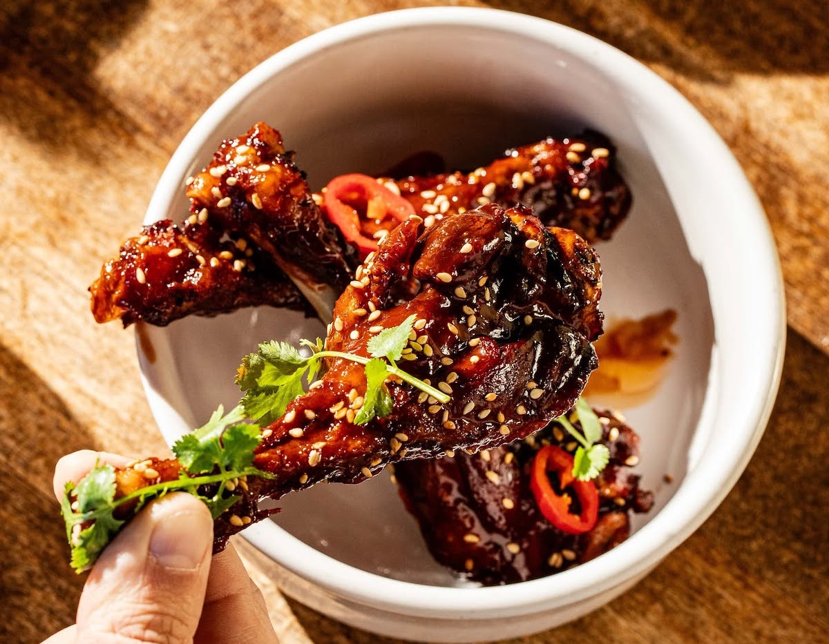 Thai bbq duck wings at Whiskey Cake. | Photo by Whiskey Cake