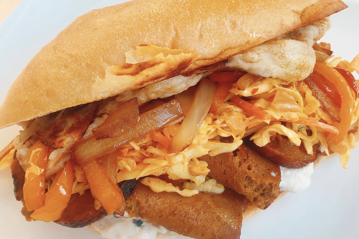 The Korean BBQ sandwich from WongWayVeg. | Photo by WongWayVeg