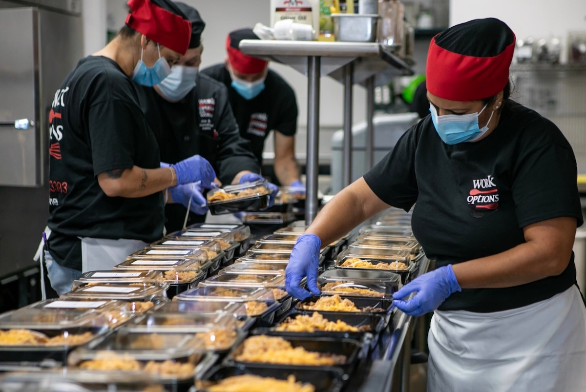 Learning to cook in order to build a future in the restaurant industry. | Photo by Work Options