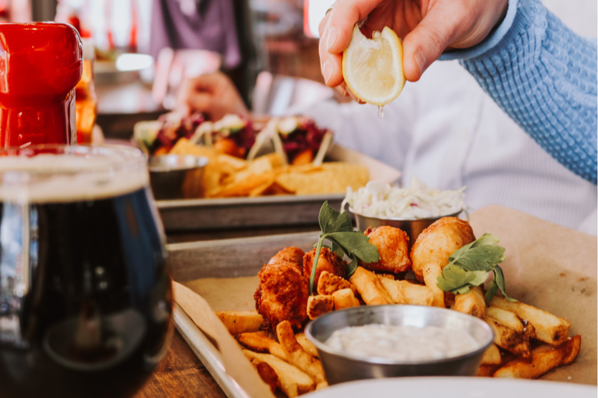 Beer-battered fish and chips. | Photo by Wynkoop Brewing Co. 