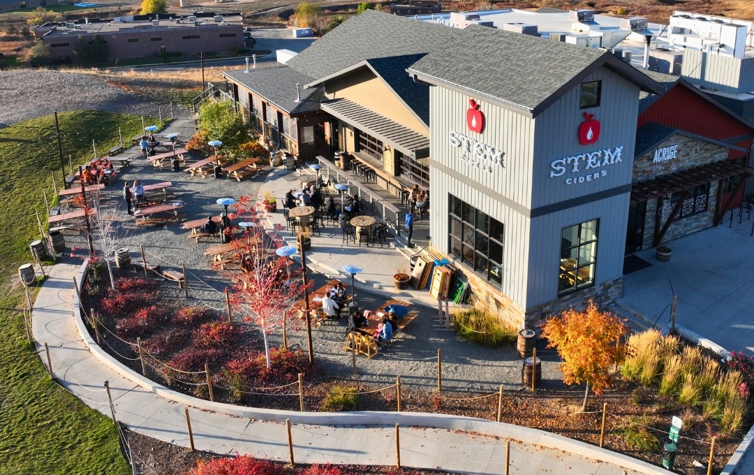 Visit this restaurant for even more fall colors after a hike. Photo courtesy of Acerage by Stem Ciders