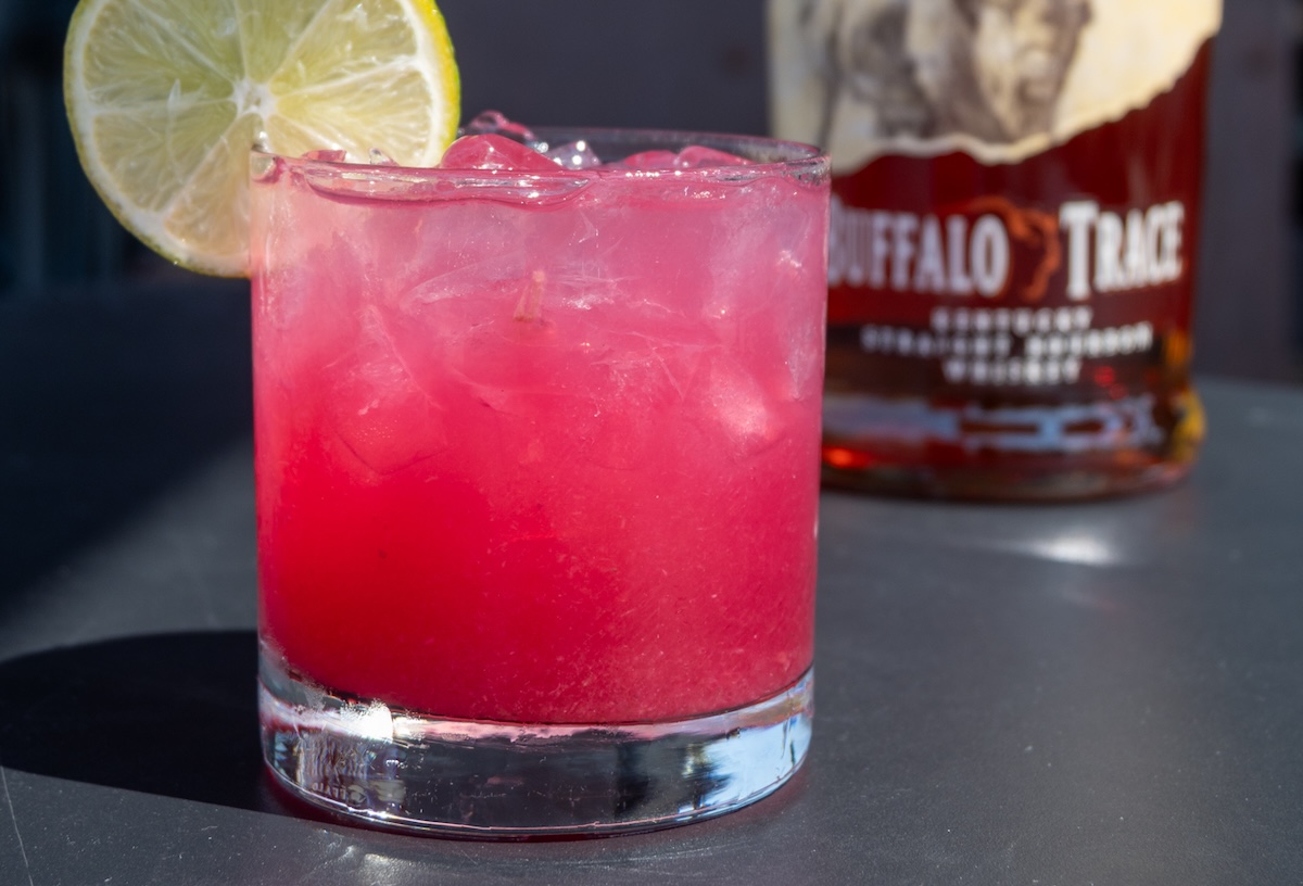 The new blueberry drink at Atomic Cowboy, available all month. | Photo by Atomic Cowboy