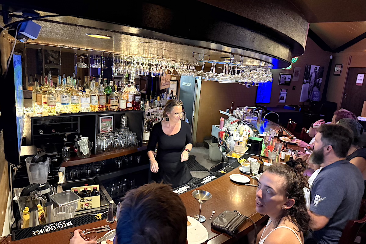 The bar at Bastien's. | Photo by Antony Bruno